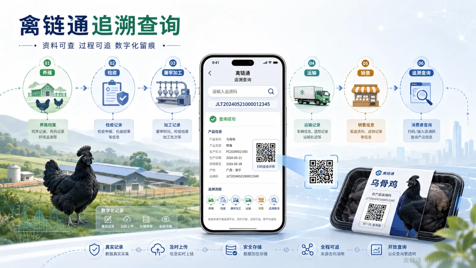 如何在禽链通平台进行畜禽产品追溯查询？一步步操作指南
